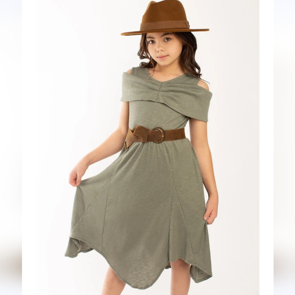 Mommy and me Matching Medora Dress in Agave